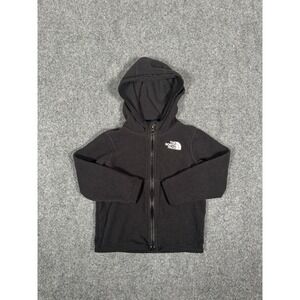 THE NORTH FACE  GLACIER FULL ZIP FLEECE HOODIE BABY SIZE 12-18 Months Black